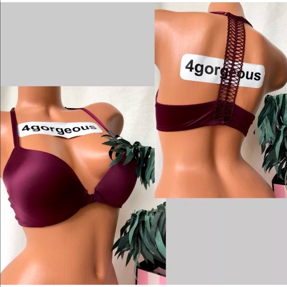 VS 34b RACERBACK KIR PLUNGE VERY SEXY PUSH UP BRA